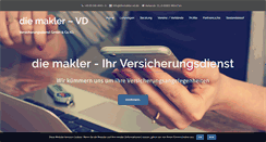 Desktop Screenshot of diemakler-vd.de